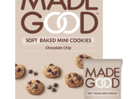 MadeGood Soft Baked Chocolate Chip Mini Cookies, Gluten Free & Safe For School Snacks, 30 Count